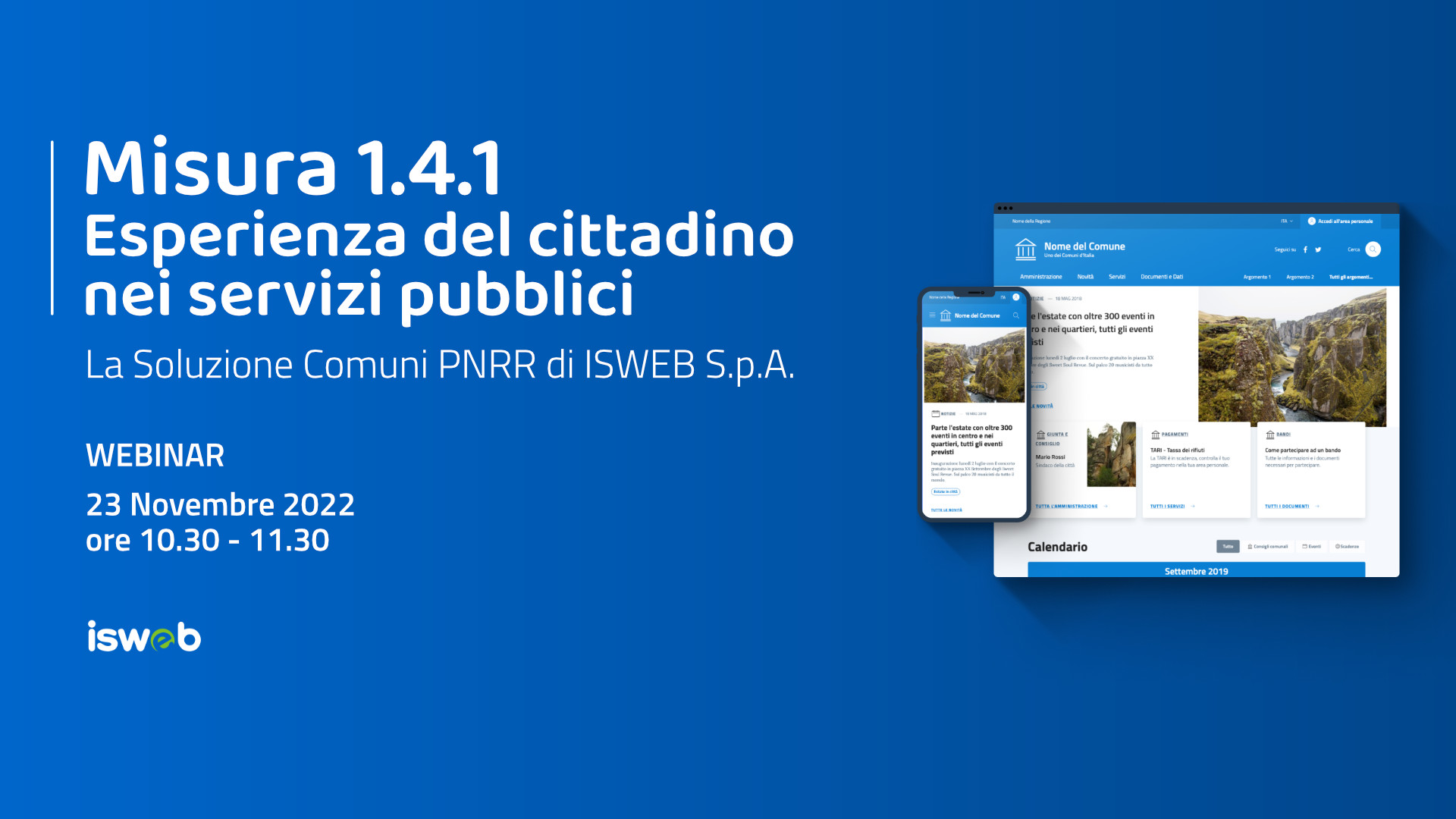  Misura 1.4.1 "Esperienza del cittadino nei servizi pubblici"