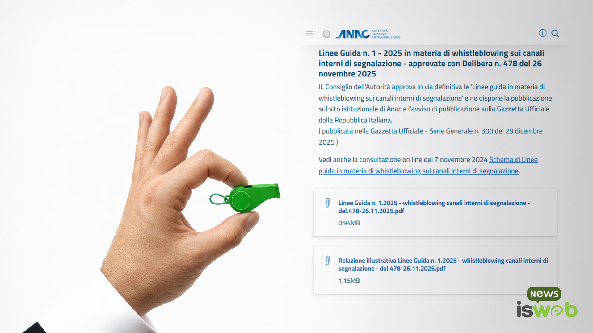 Linee Guida ANAC n. 1/2025 sul whistleblowing: chiarimenti operativi su conflitto di interessi, segnalazioni orali e tutela dell'identit&agrave;
